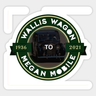 Wallis Wagon to Meghan Mobile Sticker